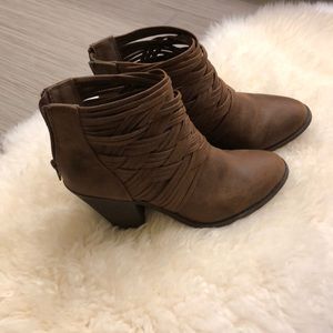 Brown booties